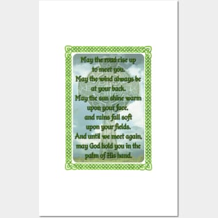 Green Irish Blessing Posters and Art